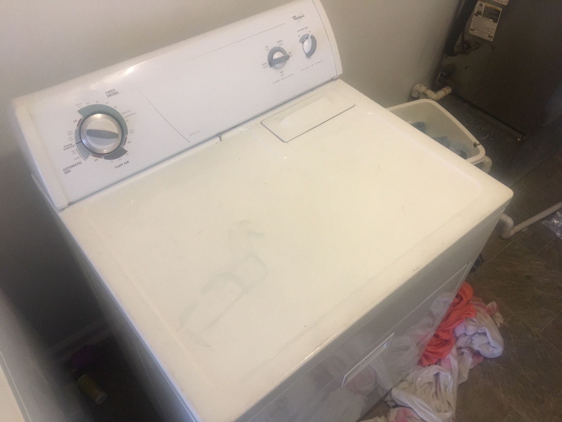 Electric washer and dryer matching whirlpool set