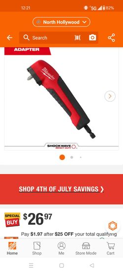 Milwaukee right angle adapter