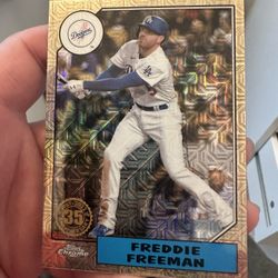 2022 Topps Chrome Baseball Dodgers Mojo Freddie Freeman