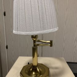 Brass Swing Arm Table Lamp
