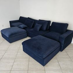 Sofa couch blue