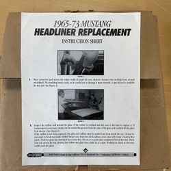 1965-73 Mustang Headliner Replacement 