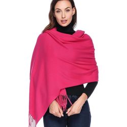 New Wool Shawl Wraps - Extra Large Thick Soft Pashmina Scarf