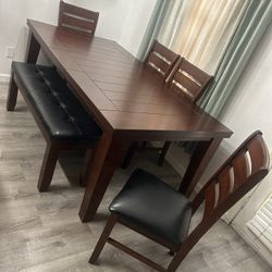 Dining Table With Bench