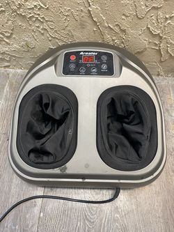 Arealer Heated Shiatsu Foot Massager Machine - Deep Kneading & Air Compression- See My Items😀