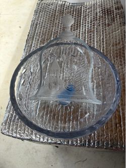 Glass bowl and spatula holder