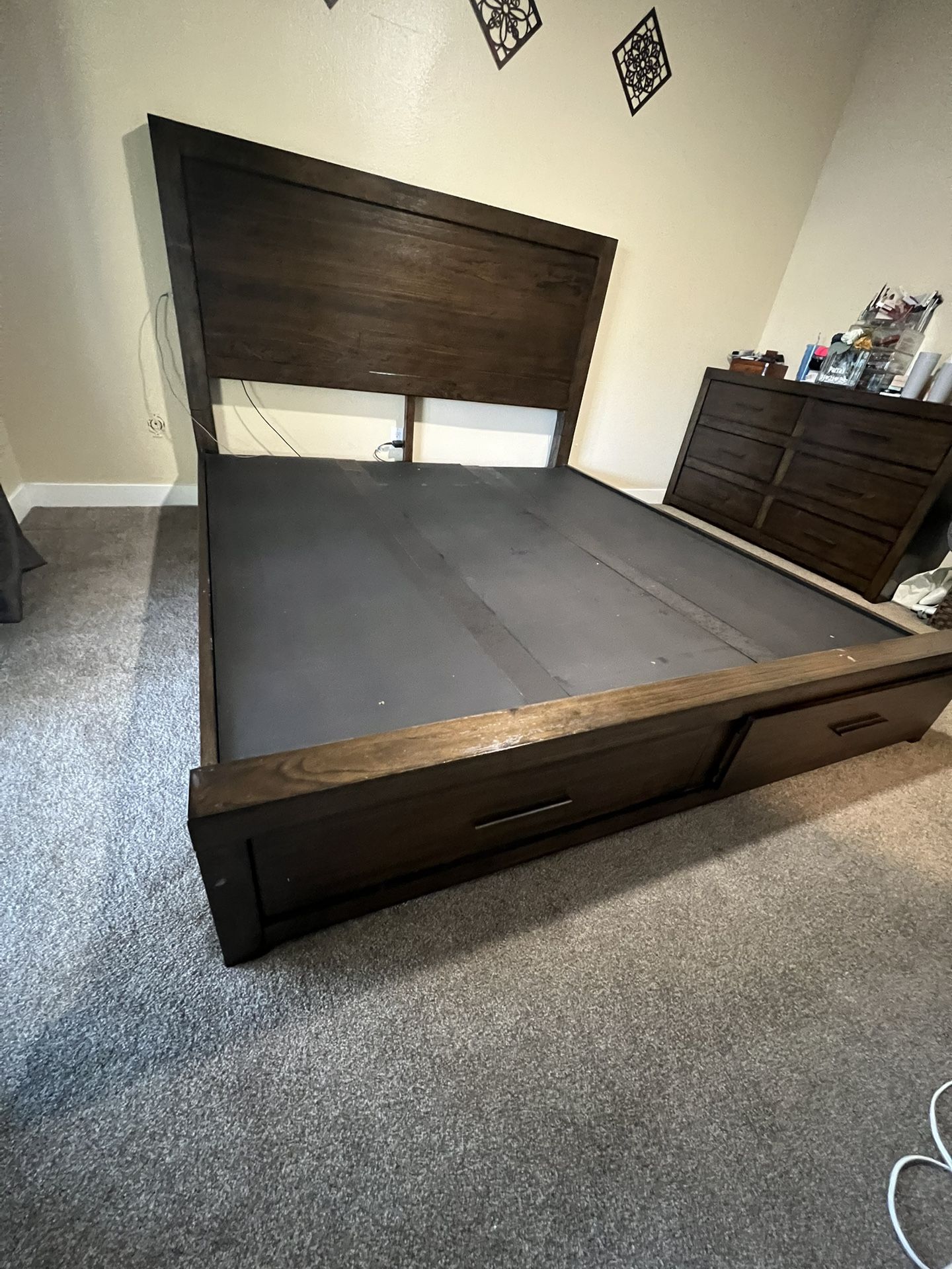 King size bed frame