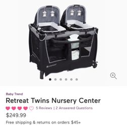 Twin Bassinet Or Can Be Used For 1