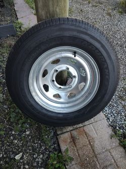 ST 205/75 R15 Goodyear Endurance 6 lug Galvanized Boat Trailer Tire NEW