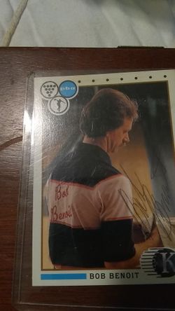 PBA autographed Bob Benoit card