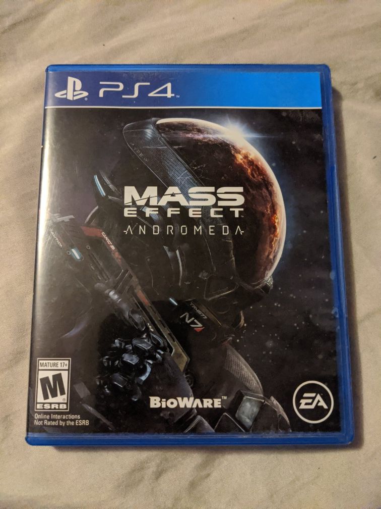 Mass Effect: Andromeda (Sony PlayStation 4, 2017) PS4 Very Clean Video Game