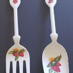 Vintage Metal Spoon & Fork 