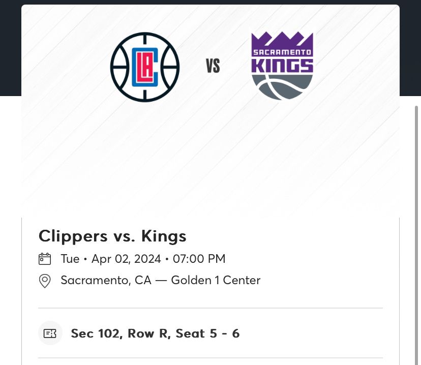 Sacramento Kings Tickets! 
