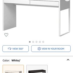 White IKEA Desk 