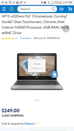 Touch screen chromebook laptop