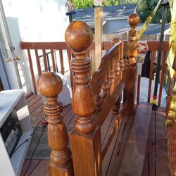 Queen or Can Be Use As A Double Solid Bed Frame