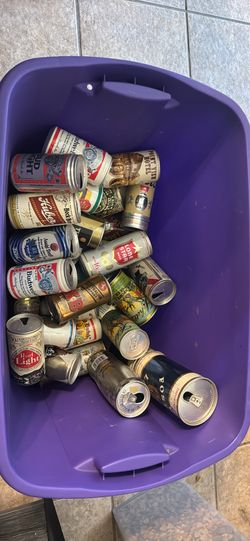 Vintage Opened 8eer Cans