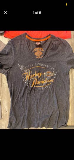 5 ladies Harley Davidson t-shirts