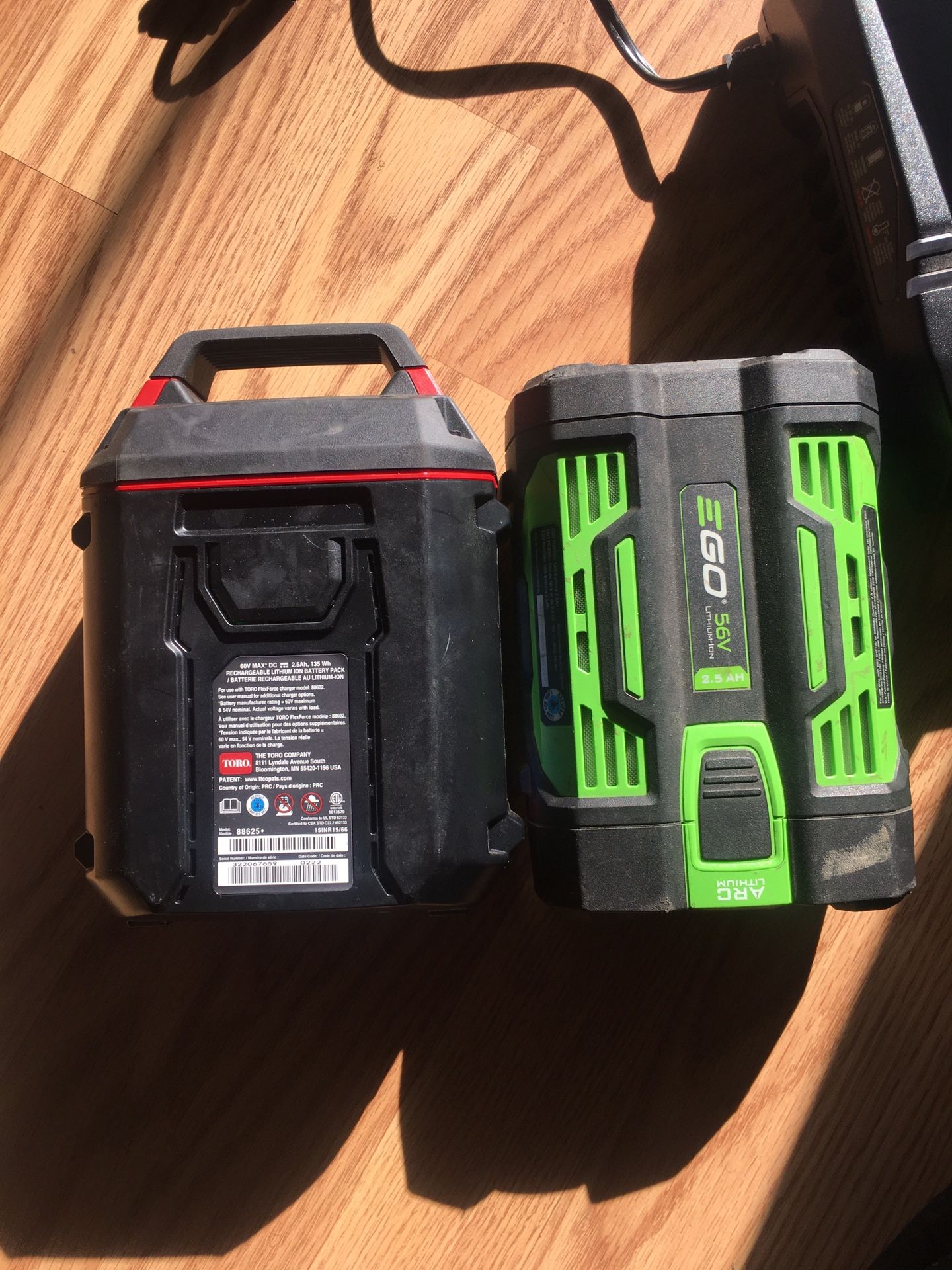 2 Lightly Used Batteries 