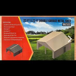 22x23 Metal Garage/shed