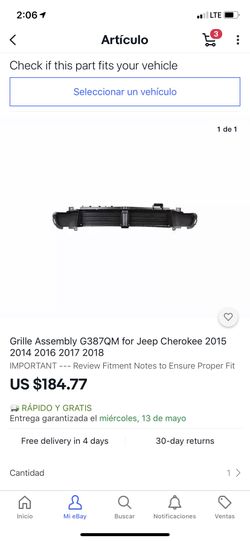 GRILLE ASSEMBLY JEEP CHEROKEE