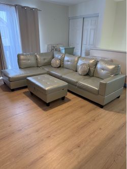 Sectional with ottoman