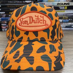 Von Dutch Orange Camo Trucker  