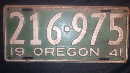 Vintage License Plates