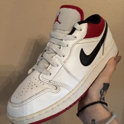 Air Jordan 1 Low GS 'White Gym Red'