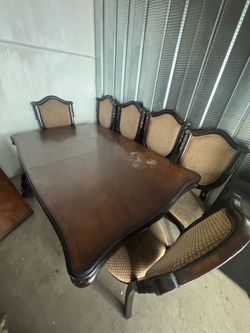 Solid wood dining table