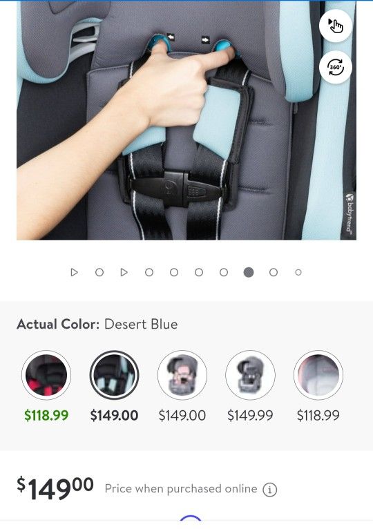 4 In 1 Car Seat With Canopy (New In Box)