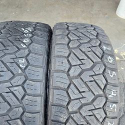 only 2 used tires 285 45r22
114H Toyo AT111 Nitto Recon Grappler AT $199.00