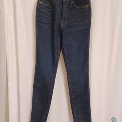 Madewell NWT Women’s 10” High Rise Skinny Blue Jeans 5 Pocket Stretch Sz 24x28”