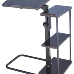 Sofa Side Table Side Table with Storage Lifting Computer Laptop Table Mobile Height Adjustable Sofa