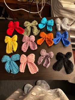 Handmade Crochet Bows