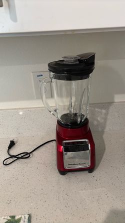 Hamilton Beach Blender Red with Glass Jar