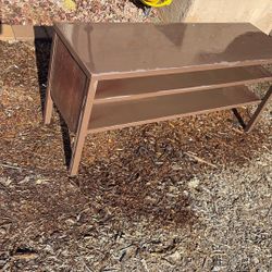 Metal Console IKEA Nittorp TV Bench Table Stand