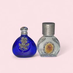 2 Vintage Perfume Mini Bottles
