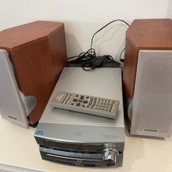 Panasonic DVD Stereo System SA-DP1 Unit w/Remote & Speakers Work