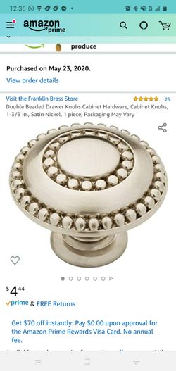 Double beaded drawer knobs