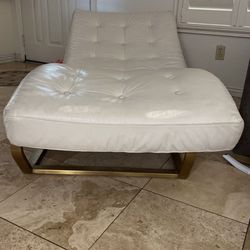 RH Oviedo Leather Chaise