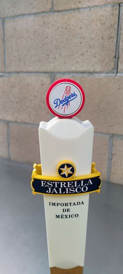 ESTRELLA JALISCO  DODGERS ⚾ TAP HANDLE . DODGERS & ANGELS BOBBLEHEADS AVAILABLE. ( ALSO PLENTY OF NEON SIGNS / LIGHTS AVAILABLE FOR SALE )