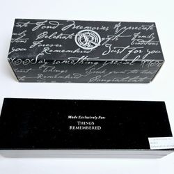 Things Remembered Silver & Gold Pen with Case & Box Ready to Engrave 