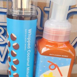 Bath & Body Works ~ Fragrance Mist & Foaming Hand Soap: Whipped Coconut Milkshake