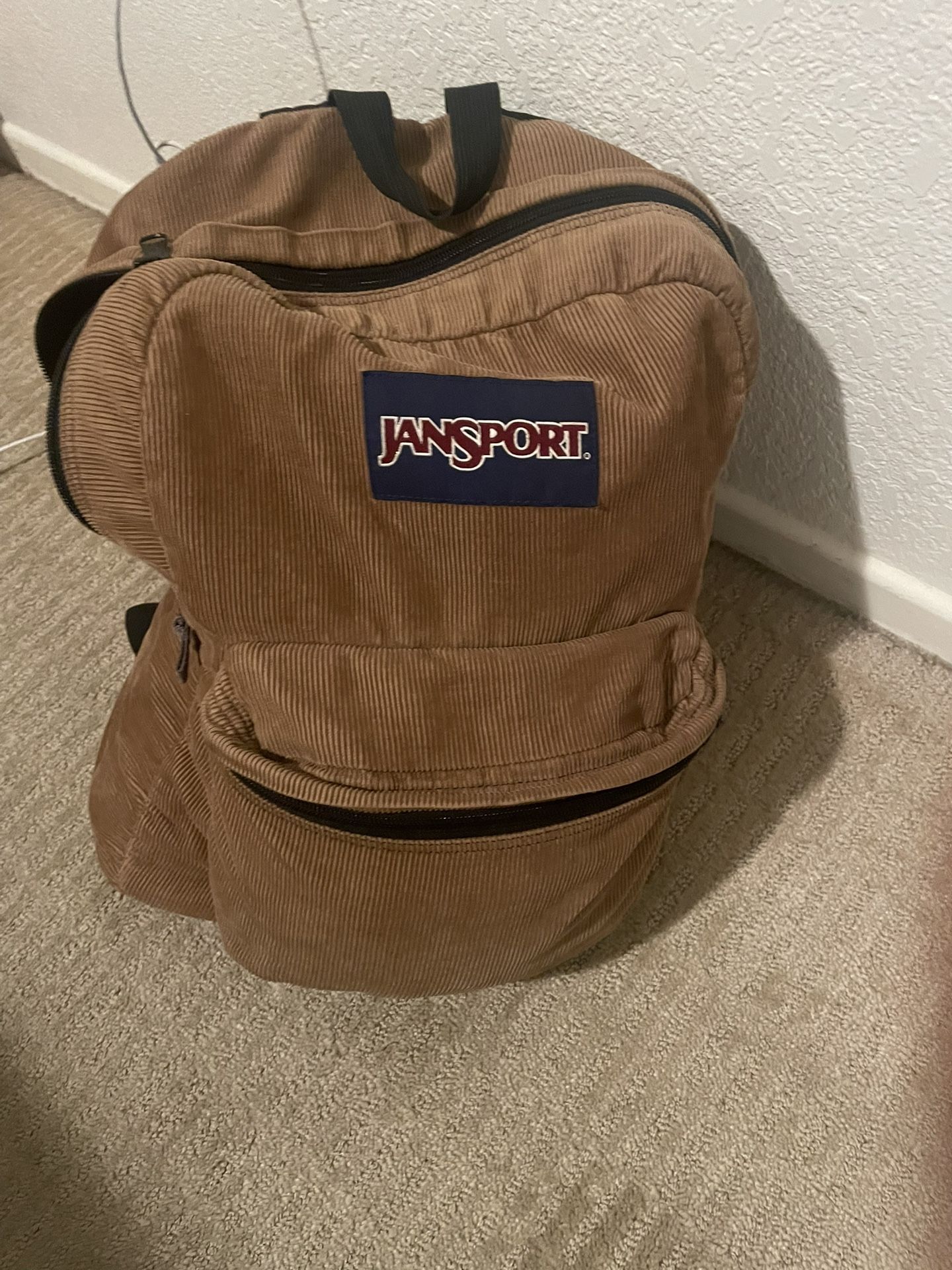 Vintage Corduroy Jansport Backpack 