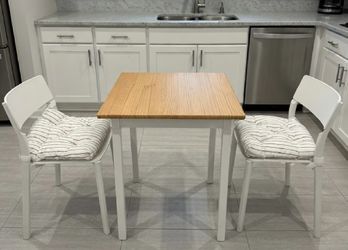 Small Dining Table Set with Two Chairs