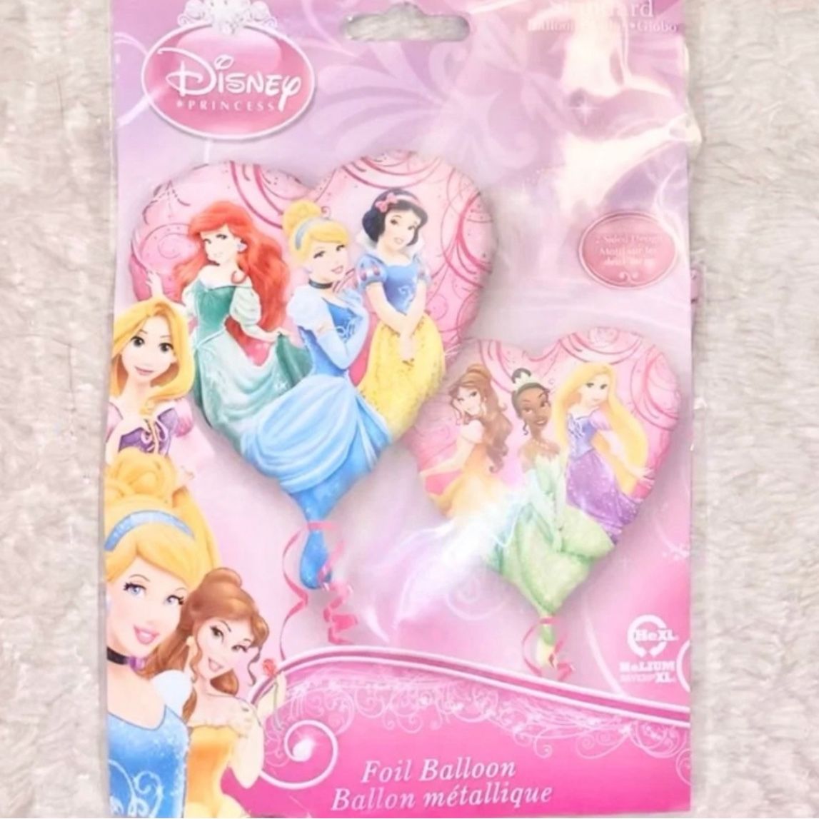 New 17" Heart Disney Princess Mylar Balloon