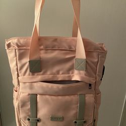 Cute pink spacious bag