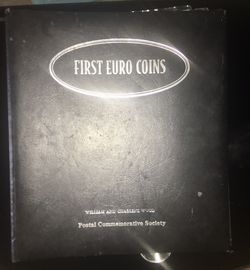 First Euro Coins Set by The Postal Commemorative Society.