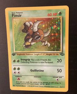 1st Edition Pinsir Holo Rare Pokémon Jungle